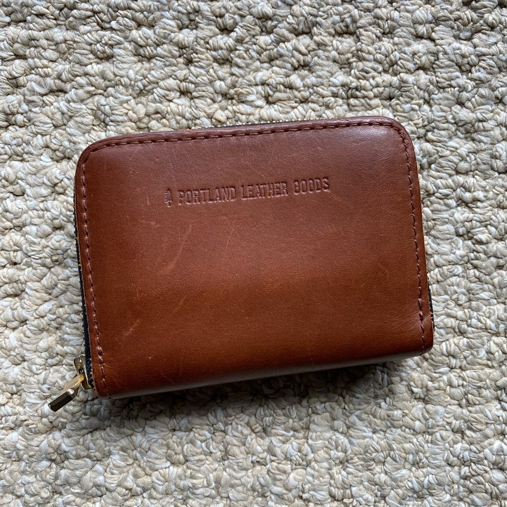 Portland Leather Goods Compact Brown Wallet